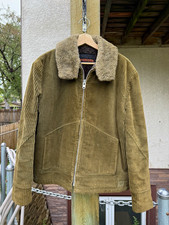 McGregor Men's Olive Bomber Jacket Full Zip Wool Lined Vintage Size 42 50’s 60’s picture