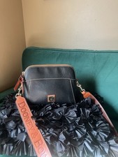 Dooney & Bourke 2019 Cameron Crossbody Bag With Guitar Strap Rare HTF Black 🎀 picture