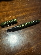 Vintage CONKLIN Fountain Pen Green Celluloid 14K Nib picture