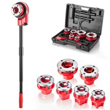 Uimoso Ratchet Pipe Threader Kit with 6 Dies, 1/2