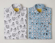 Rsvlts Peanuts “The Flying Ace” Kunuflex Shirt Snoopy Pilot / Peanut Gallery New picture