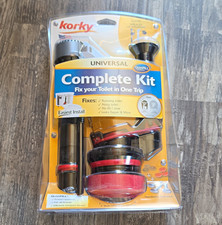Korky QuietFILL Universal Complete Toilet Repair Kit 4010MP Fill Valve Flapper picture