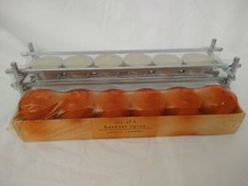 Pier1 / Pier1 Imports Tealight & Harvest Spice Votive Candle Lot w/ Metal Stand picture