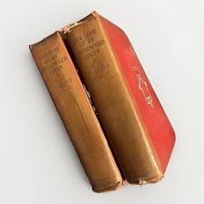 Antique Two Volume Book Lot The Love of an Uncrowned Queen 1st Ed illustrated  picture