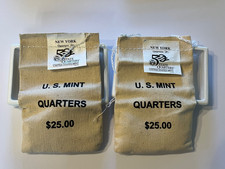2001-New York  State Quarter $25 Bags..P & D Unopened Mint bags. OSB picture