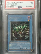 YUGIOH 🌟 PSA 7 NM North American English Relinquished SDP-001 1st Edition SDP picture