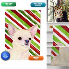 Caroline's Treasures SS4541CHF Chihuahua Candy Cane Flag Large Multicolor picture