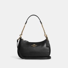 Coach Teri Shoulder Bag Pebble Grain Texture/Black , Only unpacked, not used picture