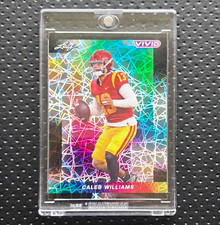 Leaf 2024 Vivid Lazer Caleb Williams #22 USC Chicago Bears Serial # 1/1 picture