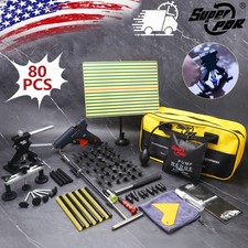 PDR 80PCS Car Dent Puller Repair Paintless Hammer Kit Removal Hail Lifter Tool picture