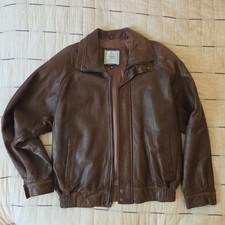 Vintage Christian Dior “Le Connoisseur” Leather Jacket Brown Designer Size 40 picture