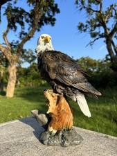 Majestic Eagle Statue - Indoor/Outdoor Yard Decor, Animal Figurine Ornament picture