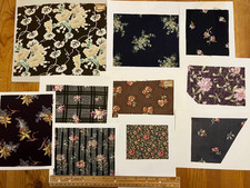 AF78 Original Antique French Floral Printed Textile Design Swatches 78 pcs picture