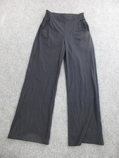 Ruti Dress Pants Womens 0 Black Knit Wide Leg Pull On Elastic Waist Stretch picture