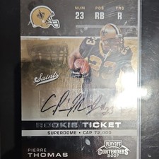 Donruss Playoff 2007 Playoff Contenders Pierre Thomas RC Auto #208 Saints picture