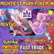 MIGHTIEST MARK MEWTWO & MEW UNRIVALED ✨ POKEMON SCARLET VIOLET ⚡ FREE MEW SHINY picture
