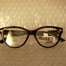 Versace VE3365U 108 Brown Tortoise Cat Eye Full Rim Plastic Frames 52-17 140 picture