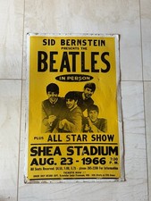 Vintage Beetles 1966 Shea Stadium Tribune Press  Show Print 14 x 22 Very Rare picture