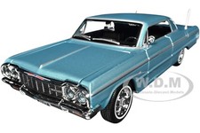1964 CHEVROLET IMPALA SS BLUE 1/26 DIECAST MODEL CAR BY MAISTO 32908 picture