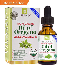 Island Nutrition, Oil of Oregano Organic Liquid Drops (1 fl oz) - Blend of Organ picture