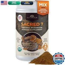 Naturealm Sacred 7 Organic Mushroom Powder Blend 60 Servings 1000mg picture