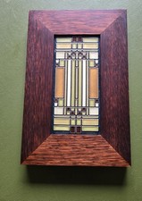 Motawi Tileworks Frank Lloyd Wright Skylight 4″×8″ Decorative Tile with Frame picture