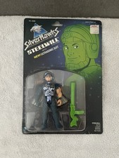 1986 Vintage Kenner SILVERHAWKS STEELWILL with new Ultrasonic Suit New on Card picture