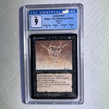 MTG Legends Jovial Evil CGC 9 Quad  MINT (all subs are MINT) 1994 picture