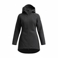 Kerrits Womens Black Bit Print Softshell Equestrian Riding Jacket Hooded Small picture