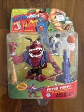 Playmates 1994 Earthworm Jim Peter Puppy the Sidekick Figure New Sealed Vintage picture