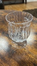 ANTIQUE J & L LOBMEYR  ENGRAVED  CRYSTAL  SIGNED picture