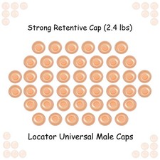 US Universal Dental Locator 2.4lbs Retention Caps Overdenture Male Caps picture