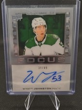 2024-25 UPPER DECK PREMIER #PFA-WJ WYATT JOHNSTON PREMIER FOCUS AUTO /49 picture