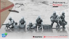 BattleCat Miniatures WW2 US Marines USMC MMG Teams Bolt Action Pacific 28mm 35mm picture