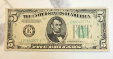 1934-C $5 Green Seal Five Dollar Bill Note Richmond FRB E92643577A Paper Money picture