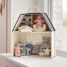 Member's Mark Tiny Plush Mouse Family House Playset Dollhouse Accessories 3+ picture