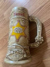 Vintage Budweiser Texas Beer Stein Ceramarte Brazil Limited Edition 8” Mug picture