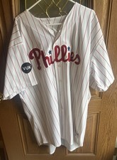 Vintage Ryan Howard Phillies Jersey 2007 Majestic Authentic Pinstripe VUK 56 3XL picture