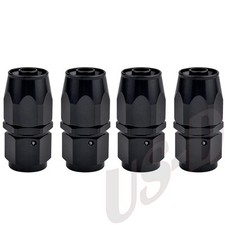 4pcs 8AN Hose End Fitting Straight Swivel for CPE Braided Hose AN8 US STOCK picture