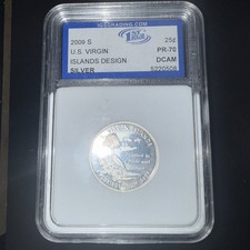 2009-S U.S. Virgin Islands Silver Quarter PR-70 DCAM -IGS.  picture