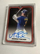 AUTO* 066/150* Andrew Fischer #17 - Pulse PARALLEL Milwaukee Brewers Prospect picture
