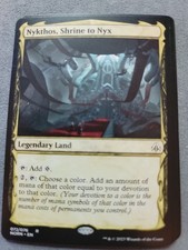 NYKTHOS SHRINE TO NYX - PHYREXIAN THEMED - Custom Art MTG Playtest Card  picture