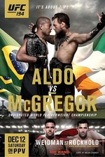 UFC 194 Aldo Vs. McGregor 12x18 Fight Poster Reprint picture