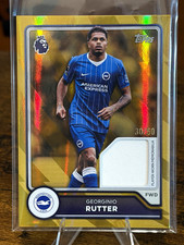 Georginio Rutter 2026-27 Topps Premier League Gold Rainbow Foil Relic /50 picture