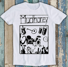 Rare Mudhoney 1992 Tour Unique One Side White Color T- Shirt S-234XL S074 picture