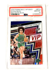 2025 Panini NSCC VIP GOLD #RP13 Olivia Miles Red White Blue 23/25 PSA 10 Hot picture