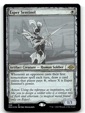 Esper Sentinel (Showcase) Foil Modern Horizons 2 328 LP Magic picture