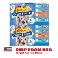 Purina Friskies Wet Cat Food Variety Pack, Oceans of Delight Flaked, (80) 5.5 oz picture