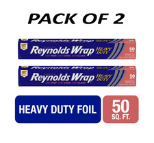 Reynolds Wrap Heavy Duty Aluminum Foil 50 Square Feet PACK OF 2 picture