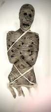 Halloween Latex Foam MUMMY TORSO 32x14x6 excellent Latex well preserved Quality picture